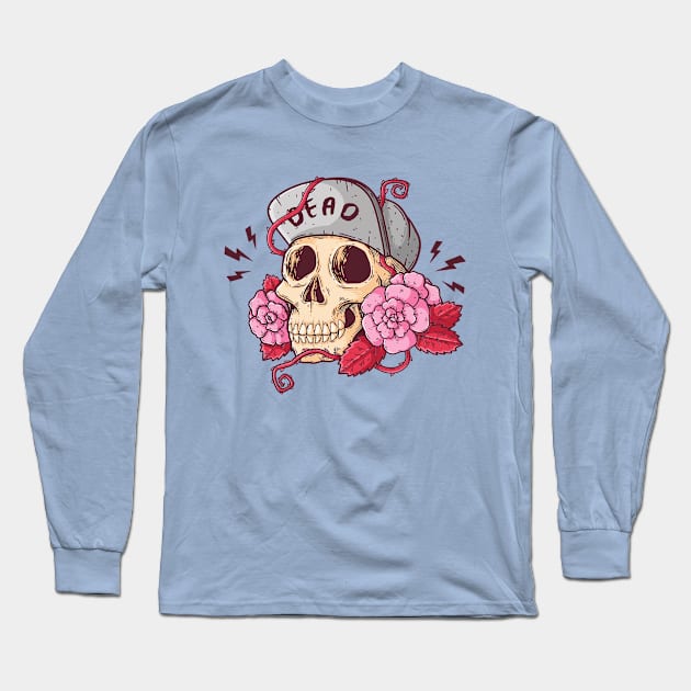 skeleton funny Long Sleeve T-Shirt by designtshirtcity